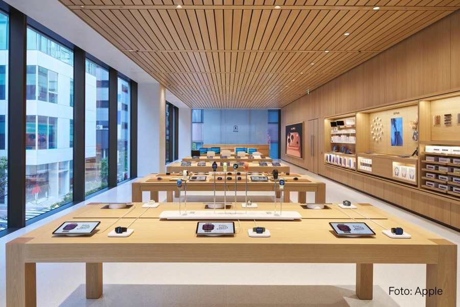 Apple Ginza Japan - Produktinszenierung