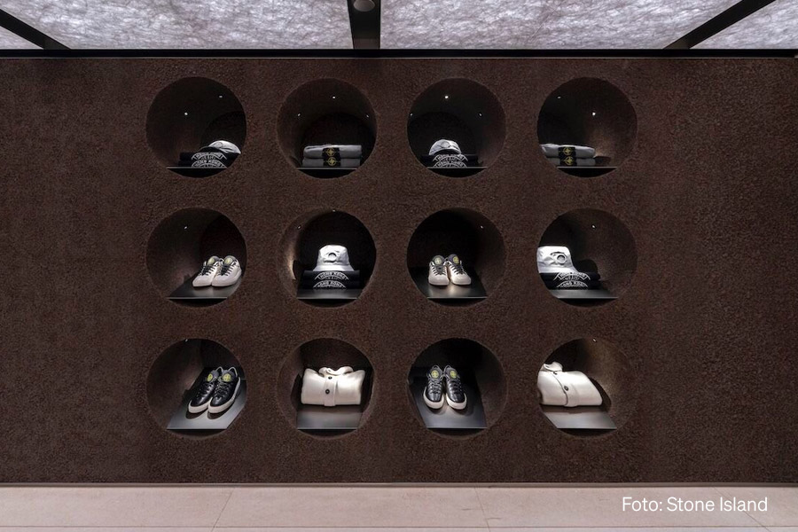 Stone Island Store Hong Kong – Tyvek-Decke & OMA/AMO Design
